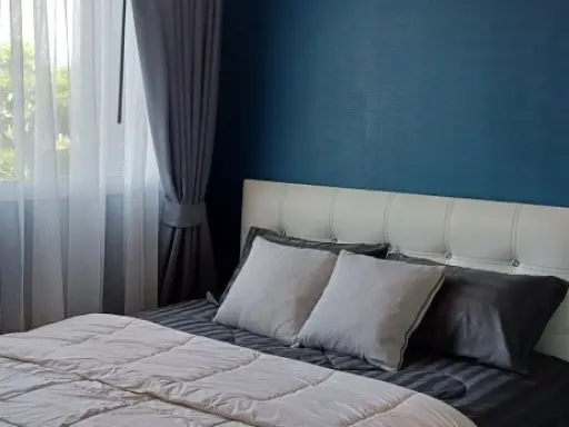 For rent: Plum Condo Park Rangsit Phase 2, 2nd floor, corner room, beautiful room, fully furnished, book now, don't miss out.