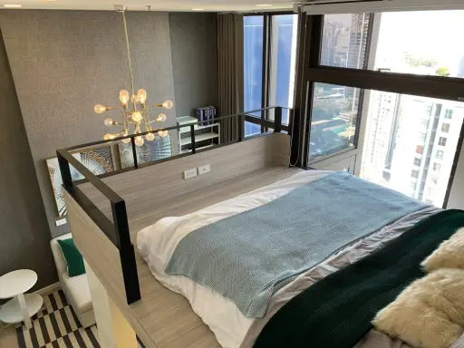 คอนโด ชีวาทัย เรสซิเดนซ์ อโศก (Chewathai Residence Asoke) ห้องสวยกึ่ง Duplex ชั้นสูง วิวสวย พร้อมอยู่ ฟรีอินเทอร์เน็ต!