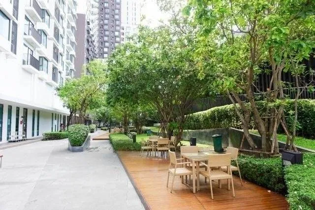 Condo for rent, Fuse Mobius Ramkhamhaeng Station, separated, fully furnished, shady, comfortable.