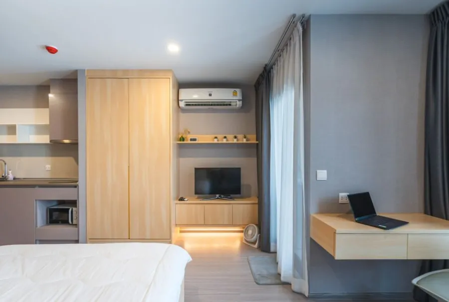 ให้เช่า!! คอนโด แอสปาย อโศก-รัชดา ห้อง studio ตกแต่งสวย ห้องโทนขาวสบายตา ราคาสบายใจ ห้ามพลาดดดด!!