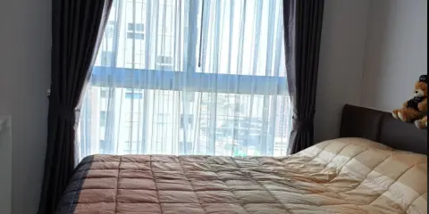 ให้เช่า Plum Condo Ramkhamhaeng Station เตียงไซด์ใหญ่สุดอลังการ นอนหลับสบาย ใครๆก็ชอบ