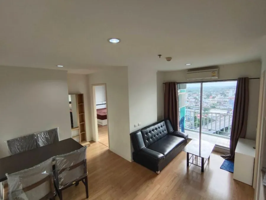 Condo for rent, Lumpini Ville Chaengwattana-Pak Kret, 2 bedrooms, 2 bathrooms, high floor, river view, great price, hurry to reserve.