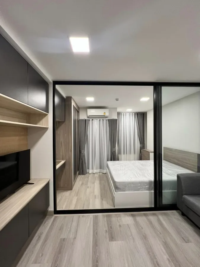 For sale, for rent, Plum Condo Saphan Mai Station, 2nd floor, Private zone, no room opposite, plus very comfortable, book now.