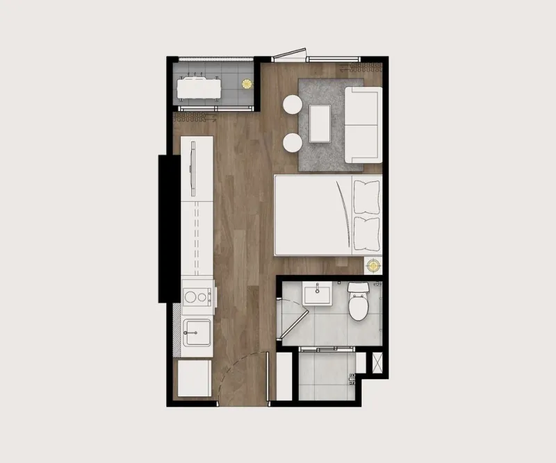 ขาย เดอะ ลีฟอิน เพชรเกษม 37 ห้องStudio ตกแต่งพร้อมเข้าอยู่ หิ้วกระเป๋าเข้าอยู่ได้เลยจ้า