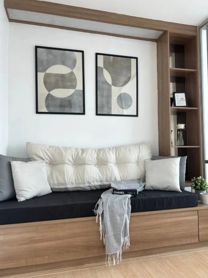 For rent, Lumpini Ville On Nut-Pattanakarn, nice room decorated in white tones. Airy view If interested, reserve now.