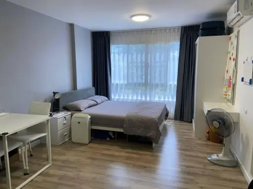 Selling D Condo Campus Rangsit, Phase 2, good location, next to Thammasat University, friendly price, don't wait, hurry up to be the owner!!