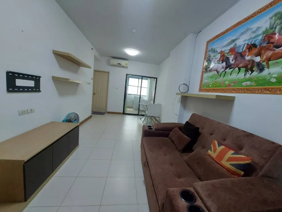 For rent: Supalai City Resort Ramkhamhaeng, spacious room, partitioned, fully furnished, just come and move in.