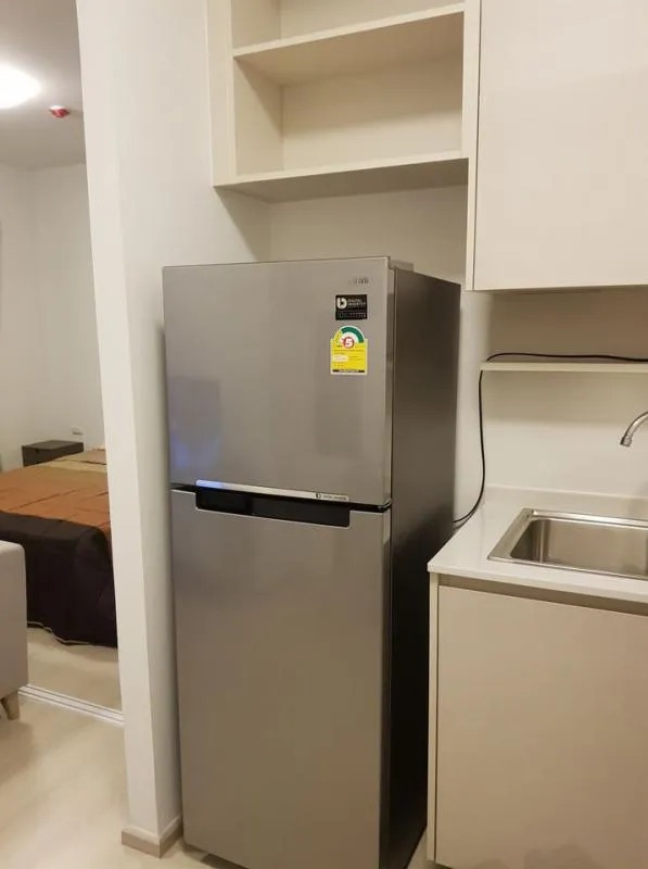 For rent Chapter One Eco Ratchada-Huay Kwang, corner room, fully furnished, 14th floor view, very good price, complete items, ready to move in!