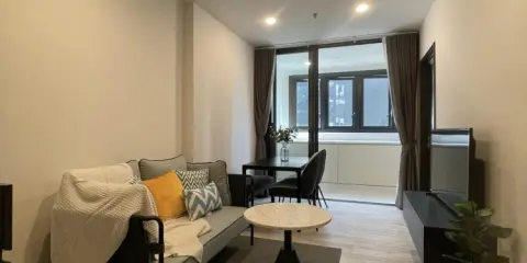 For sale or rent XT Huaikhwang ชั้น 9 วิวสวน ห้องตกแต่งเรียบง่าย แต่น่าอยู่สุดๆ มาแต่ตัวเข้าอยู่ได้เลยจ้า
