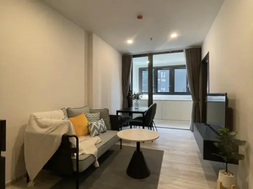 For sale or rent XT Huaikhwang ชั้น 9 วิวสวน ห้องตกแต่งเรียบง่าย แต่น่าอยู่สุดๆ มาแต่ตัวเข้าอยู่ได้เลยจ้า