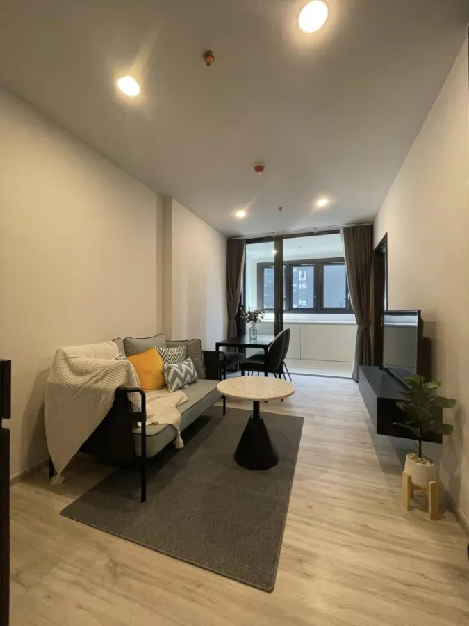 For sale or rent XT Huaikhwang ชั้น 9 วิวสวน ห้องตกแต่งเรียบง่าย แต่น่าอยู่สุดๆ มาแต่ตัวเข้าอยู่ได้เลยจ้า