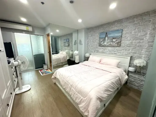 ให้เช่า คอนโด รีเจ้นท์ โฮม 1 พหลโยธิน 67 ห้องตกแต่งวอลเปเปอร์บิ้วอินจุใจ ราคาดีขาดนี้ ต้องจองเลยค่ะ images