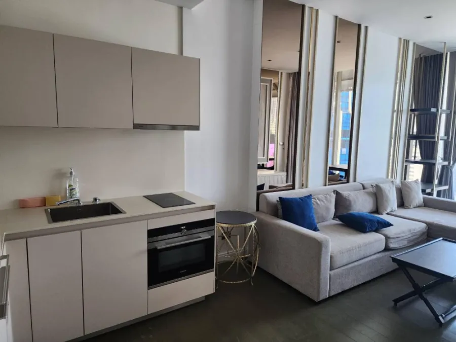 Condo for rent, Magnolias Ratchadamri Boulevard, high floor, beautiful view, nice decoration, very livable, just drag your bags.
