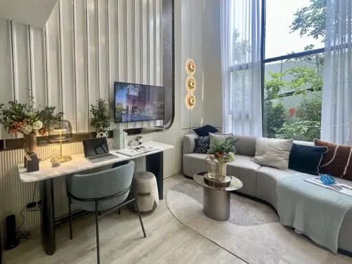 Selling down payment for The Origin Pinklao. Pet-friendly room. Room next to fire escape, not next to elevator, not next to garbage room. Must arrange images