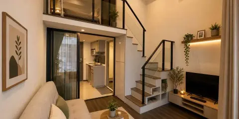 ให้เช่า ไนท์บริดจ์ สเปซ รัชโยธิน 1 ห้องนอนแบบ Duplex ชั้น 15 อยู่สบายไม่อึดอัด รีบจองให้ไว