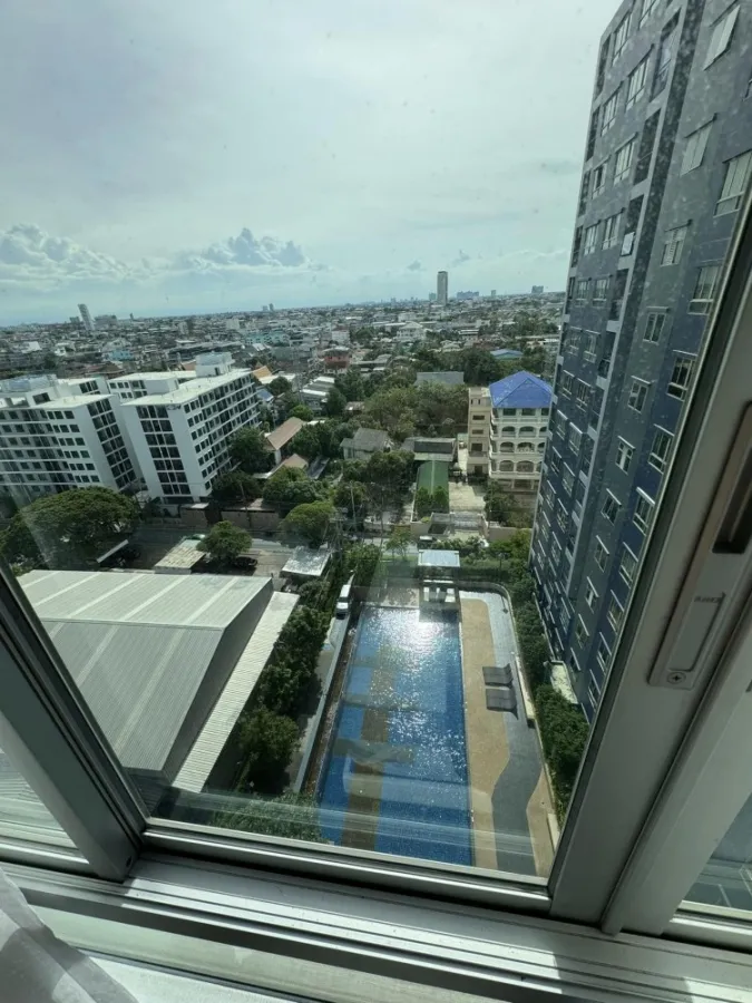 Condo for rent, Lumpini Ville Ratburana-Riverview, corner room, single bag, can move in, very good price.
