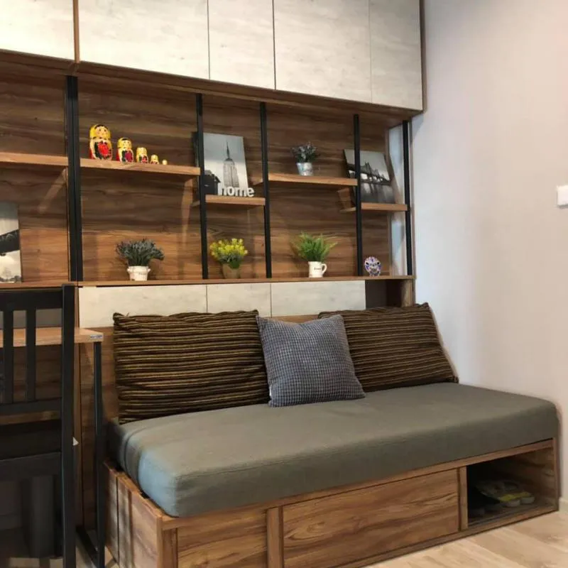 ขายPlum Condo Ramkhamhaeng Station แต่งห้องเหมือนอยู่เองเฟอร์นิเจอร์พร้อม หิ้วกระเป๋าเข้าอยู่ได้เลย