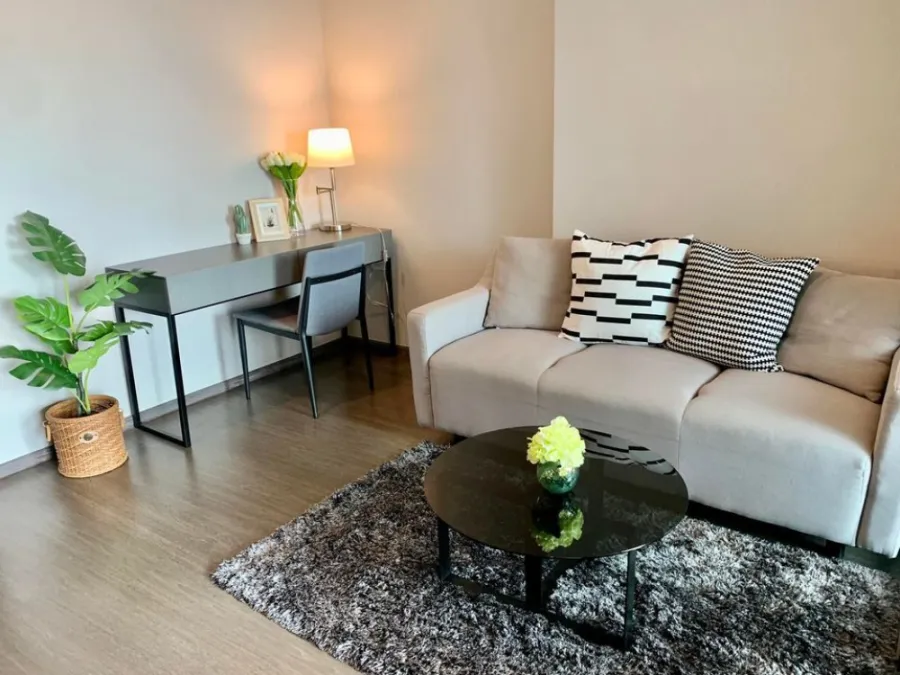Condo for rent, Ideo Sukhumvit 93, high floor, city view, unblocked view, fully furnished, complete electrical appliances