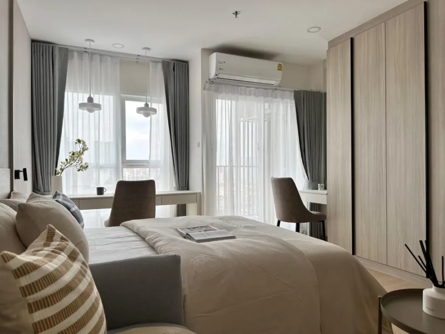 ให้เช่า Supalai veranda ramkhumhaeng ห้อง STUDIO ตกแต่งสไตล์ MINIMAL สวยและดีมีอยู่จริง จองเลย