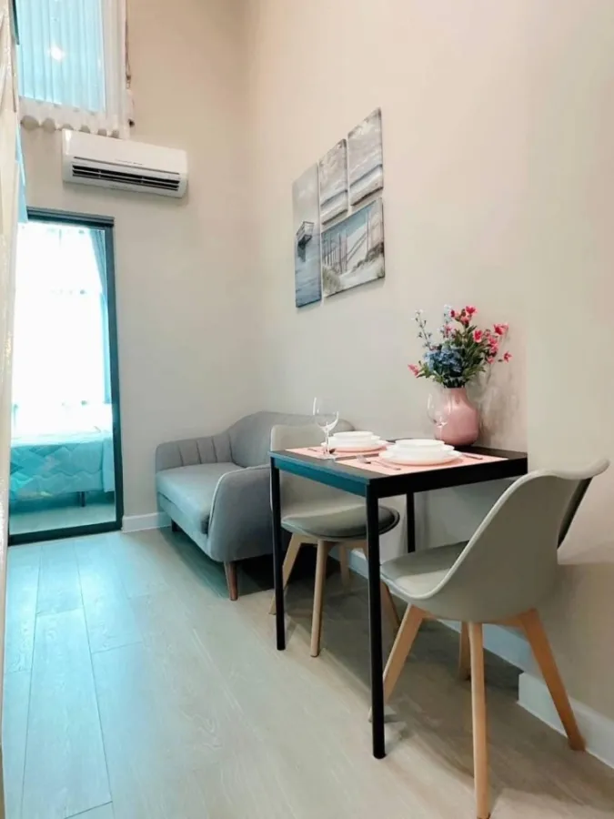 For rent, Metro Sky Prachachuen, room decorated in soft tones, gentle price, don't just look and book now.
