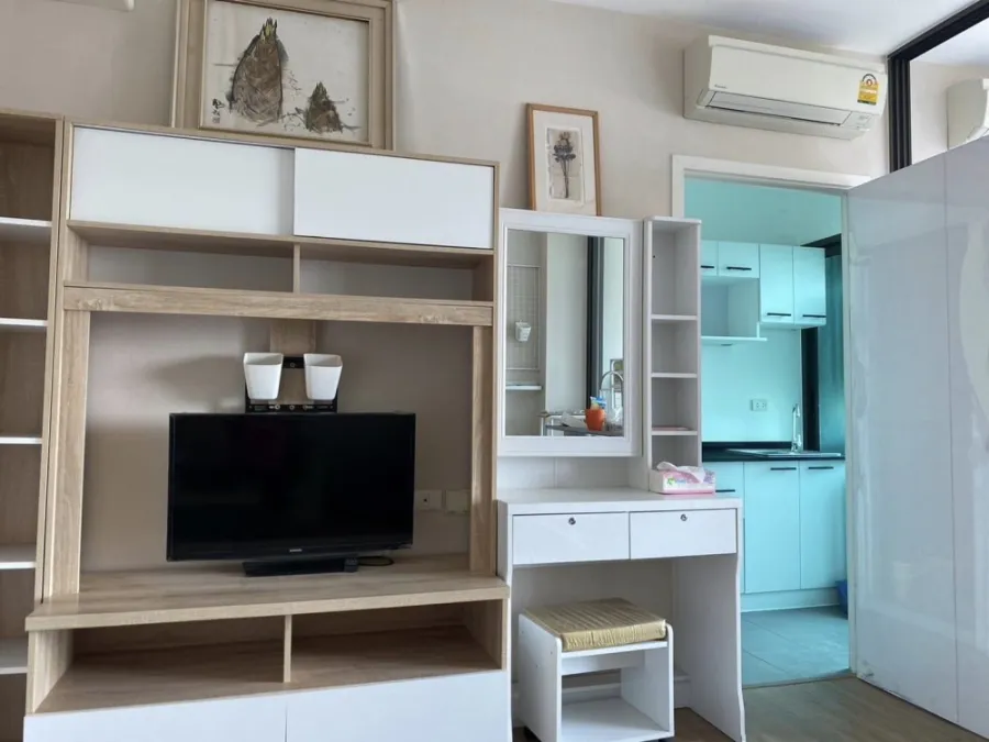 For rent, The Tree Rio Bang Aor Station, 15th floor, partitioned room Fully furnished, book now, don't miss out.