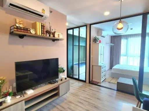 For sale, for rent Knightsbridge Collage Sukhumvit 107, private corner room, nice decoration, don't miss this good deal.