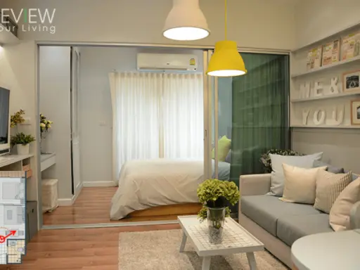 Condo for rent, A Space Sukhumvit 77, beautiful room, ready to move in.