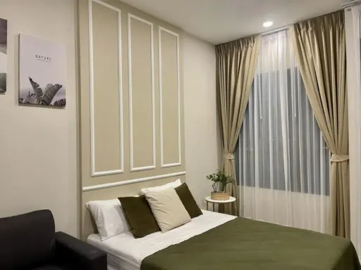 For rent, Knightsbridge Collage Ramkhamhaeng, 18th floor, beautiful room, fully furnished, very livable, book now, don't wait. images