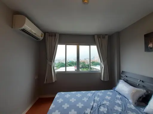 Condo for rent Lumpini Town Bodindecha-Ramkhamhaeng. The room is decorated and ready. Recently renovated, book now.