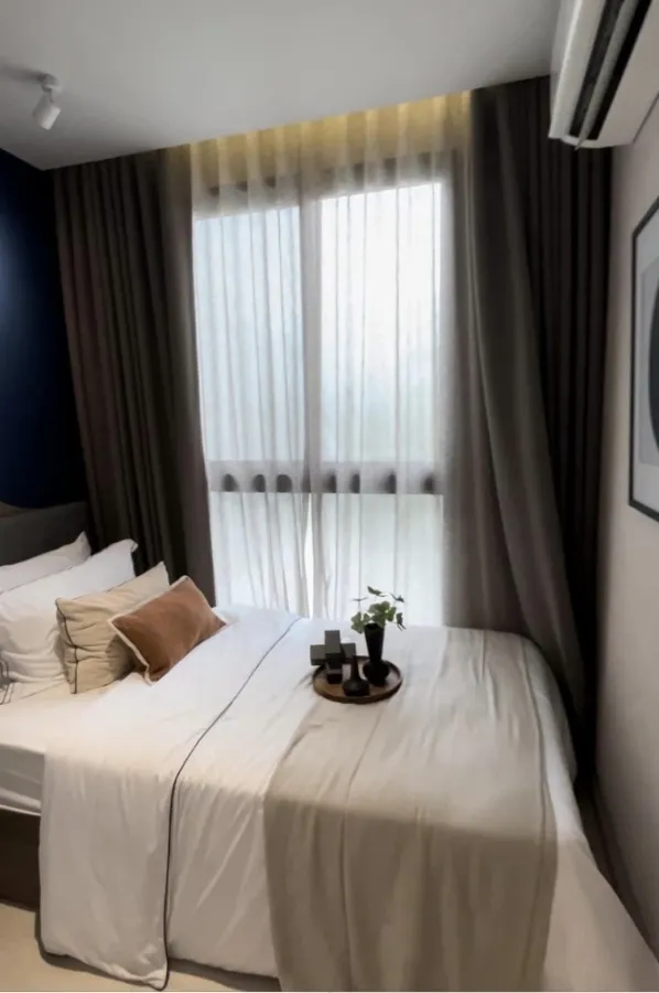 Selling down payment New Cross Khu Khot Station, 7th floor, good height, spacious room, nice to live in, very good price, hurry and reserve quickly.