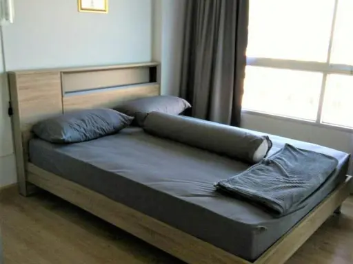 For rent, The Niche ID Bang Khae, near Bang Khae MRT station, only 800 meters. The room is separated. Good room like this. Book now.