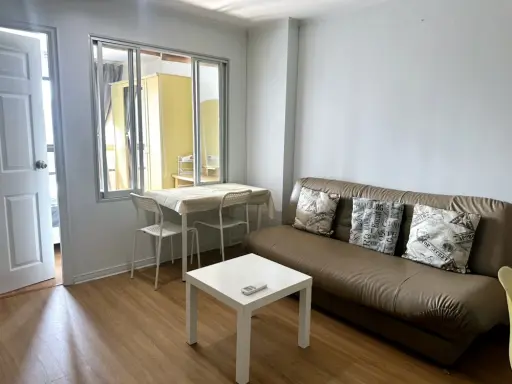 For rent: Lumpini Ville Sukhumvit 77, 12th floor, fully furnished, ready to move in. Reserve now, don't wait.