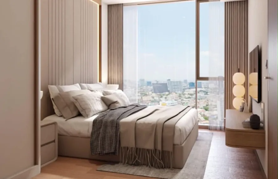 ✨ Urgent rental! Luxury pet-friendly condo, Via Sukhumvit 61, near BTS Ekkamai. 1 bedroom, 1 bathroom, 52.5 sq m, 2nd floor. Spacious and private room