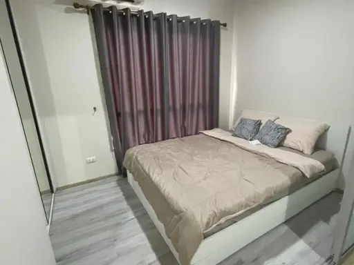 Plum Condo Bangyai Station for rent, 5th floor, partitioned room, fully furnished, nice to live in, reserve now before it's gone.