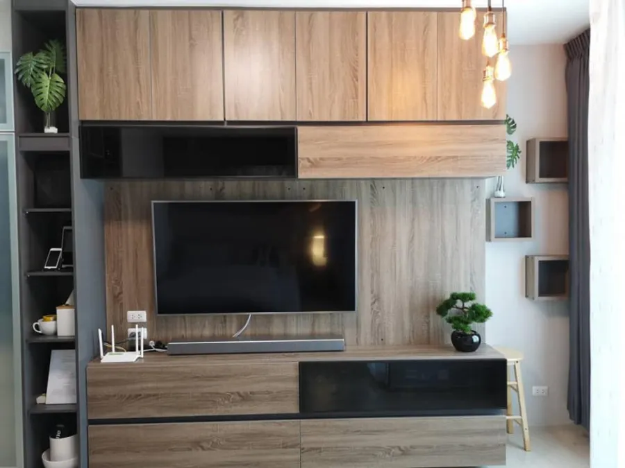 For rent Chapter One Eco Ratchada-Huaykwang, studio room, fully furnished, electrical appliances end in one room