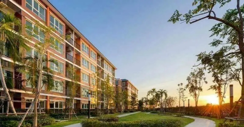 Condo for sale / rent, Miami Bang Pu, Building 1, 3rd floor, good atmosphere, close to the sea Ready to move in Hurry, hurry.