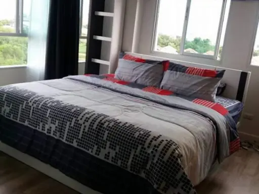 For rent, D Condo Campus Rangsit, Thammasat University, Phase 2, beautifully decorated, fully furnished like this. Don't miss it.