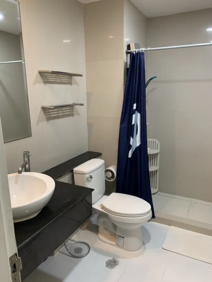 Condo for rent, Nusasiri Grand, high floor, beautiful view, good atmosphere, fully built-in furniture