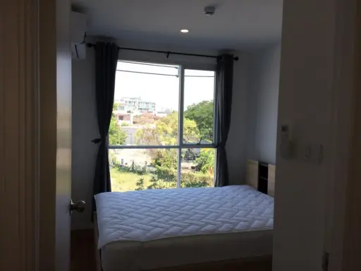 For rent Lumpini Place Bangna Km.3 with built-in furniture and good electrical appliances, do not miss it, book now.