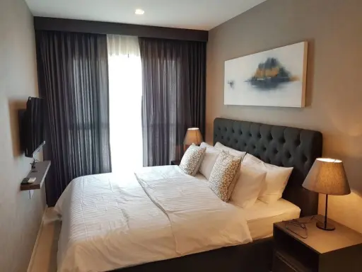 For rent Life Sukhumvit 48, this room is very beautiful. The interior uses premium grade furniture, the view is not blocked, very pleasant, book now.