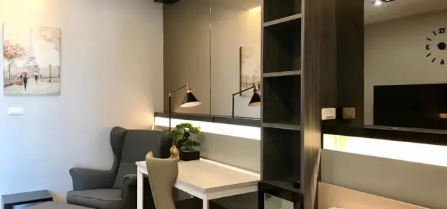 ขาย/ให้เช่า ideoS115 studio 27ตรม ชั้น 20 ห้องระเบียงฝั่งตะวันออกไม่โดนแดดบ่าย เฟอร์นิเจอร์ ครบ ด่วน images