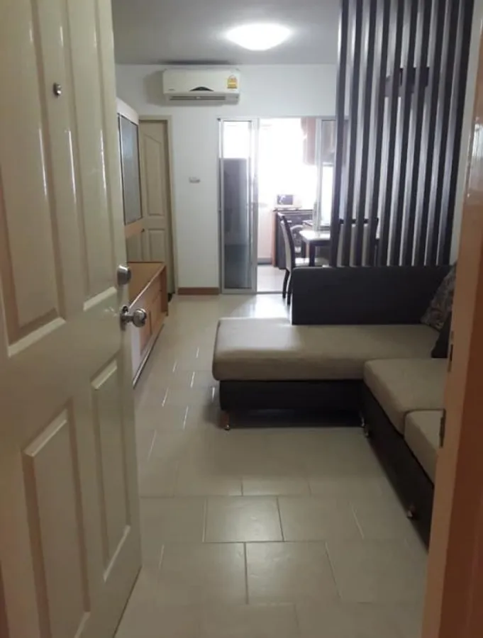 Urgent for sale, Condo City Home Rattanathibet, wide room, fully furnished. You can carry your bag in.