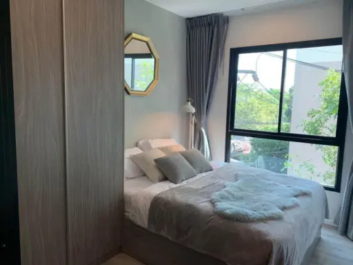 Condo for rent, Notting Hill, Sukhumvit 105, beautiful built-in room. Fully furnished, ready to move in, don't miss it.