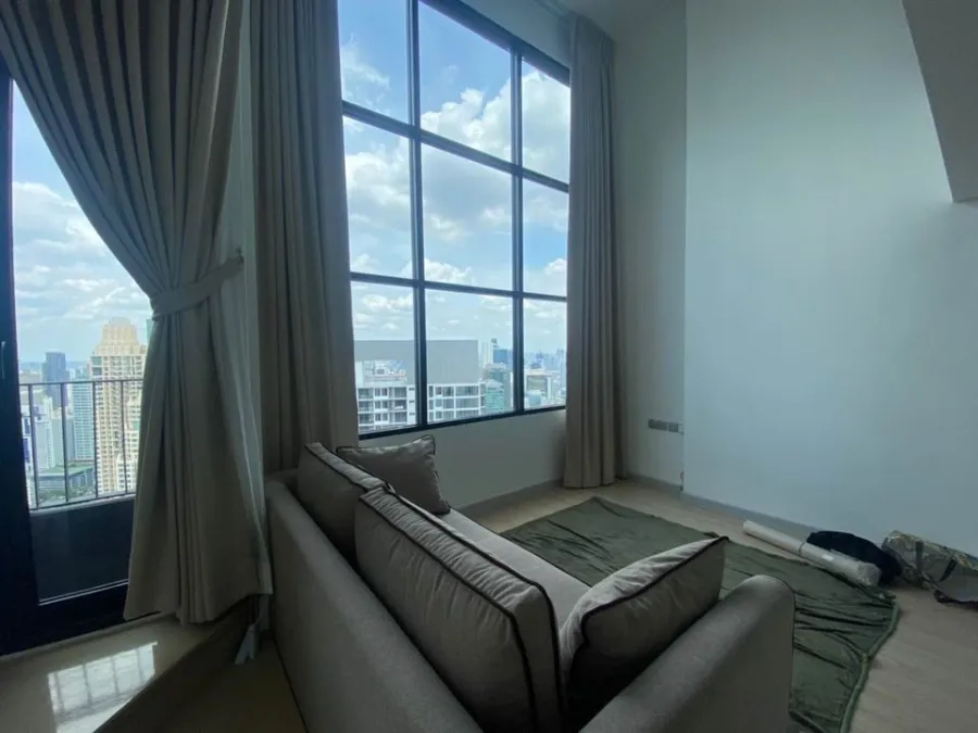 For Rent/sale KnightsBridge Prime Sathorn, high floor, beautiful view, DUPLEX room, ready to move in. You can reserve first come first serve.