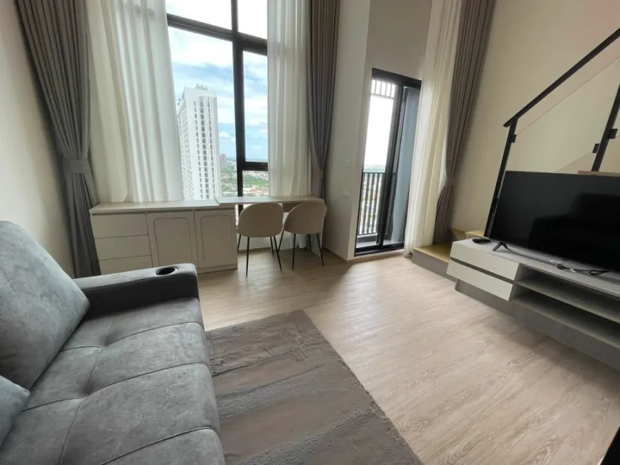 Origin Plug & Play Nonthaburi Station for rent, 23rd floor, beautiful view, high floor. Book now!