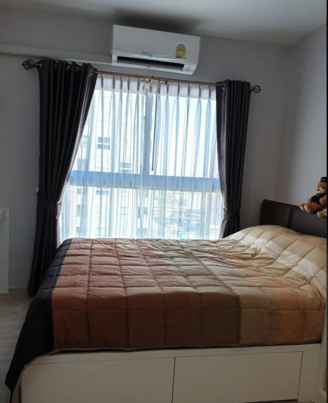 ขายด่วน Plum Condo Ramkhamhaeng Station เตียงไซด์ใหญ่สุดอลังการ นอนหลับสบาย ใครๆก็ชอบ