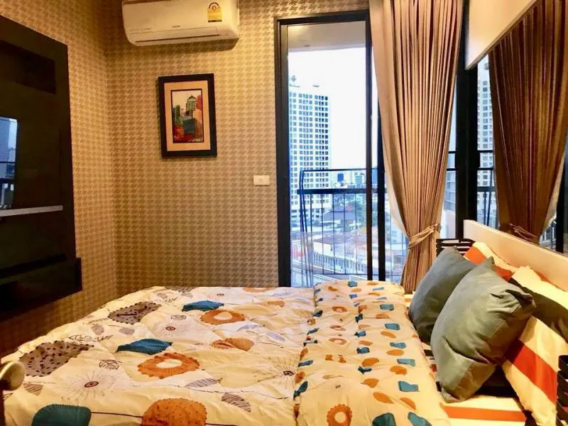 Condo for rent, Rhythm Sukhumvit 44/1, 1 bedroom, 1 bath, beautiful room, fully furnished, good view, ready to move in, book now
