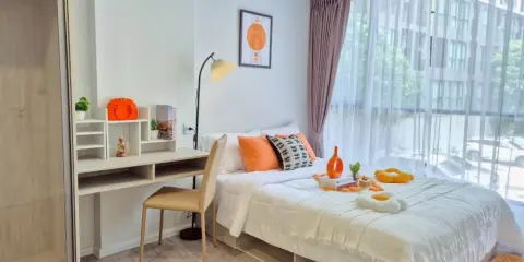 ให้เช่า Atmoz Tropicana Bangna ห้องพร้อมอยู่ เฟอร์พร้อม จองเลย