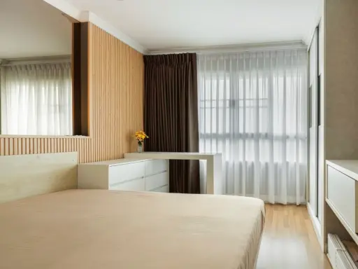 For rent: Lumpini Place Rama 9–Ratchada, 1 bedroom, 1 bathroom, minimalist style decoration, good location, hurry and reserve now!