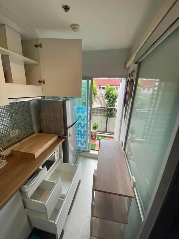 ขาย U-Delight Condo @ Huay-Kwang Station ห้องกว้างขวาง ติดวอลเปเปอร์ทั้งห้อง สะดวกครบจบที่นี่ จองเลย